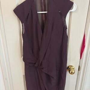 Helmut Lang wine purplish material
